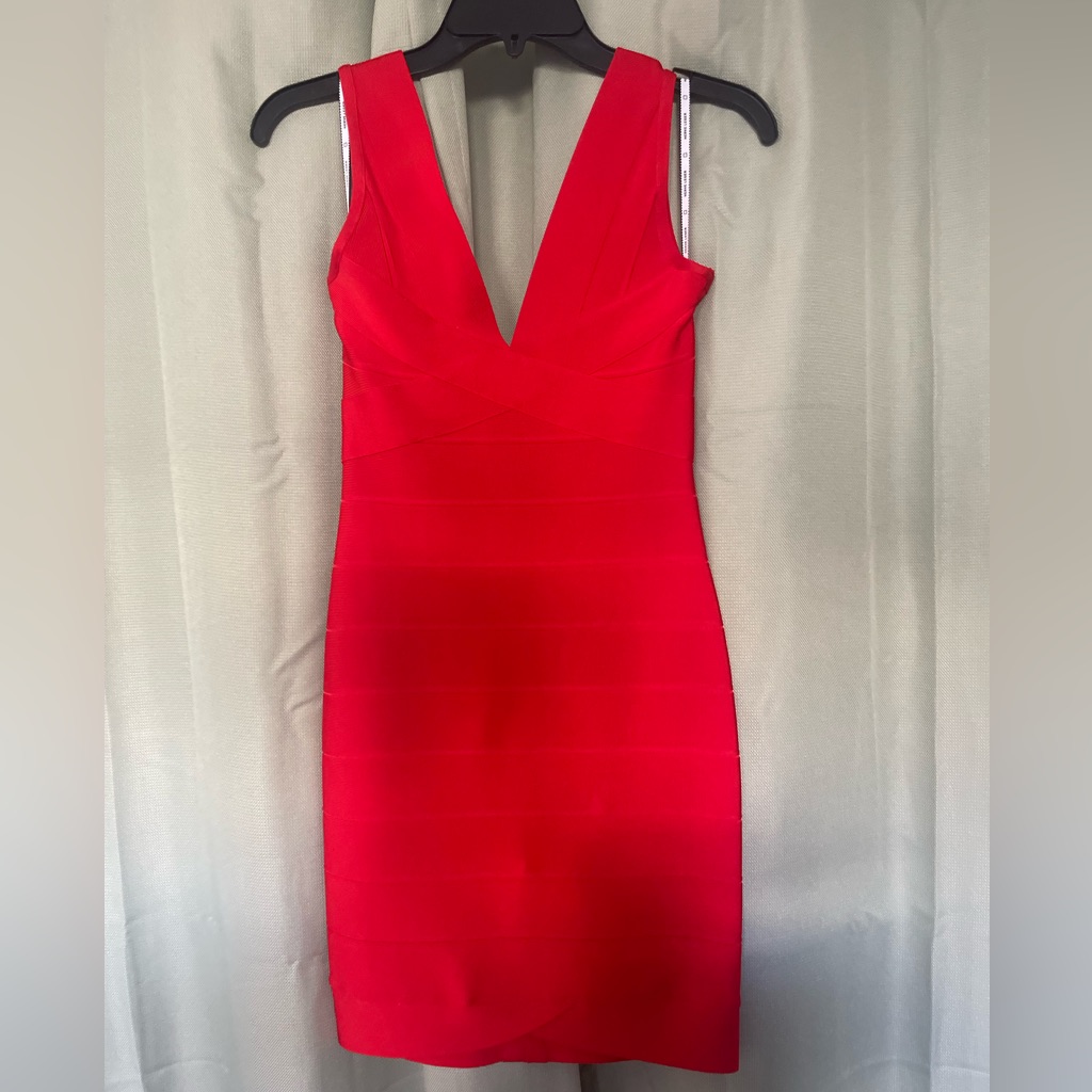 Herve Leger Red Dress.